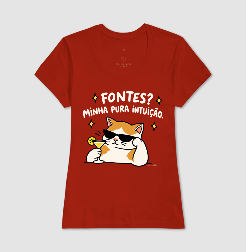 Camiseta Fontes? Minha Pura Intuição - Imagem 11