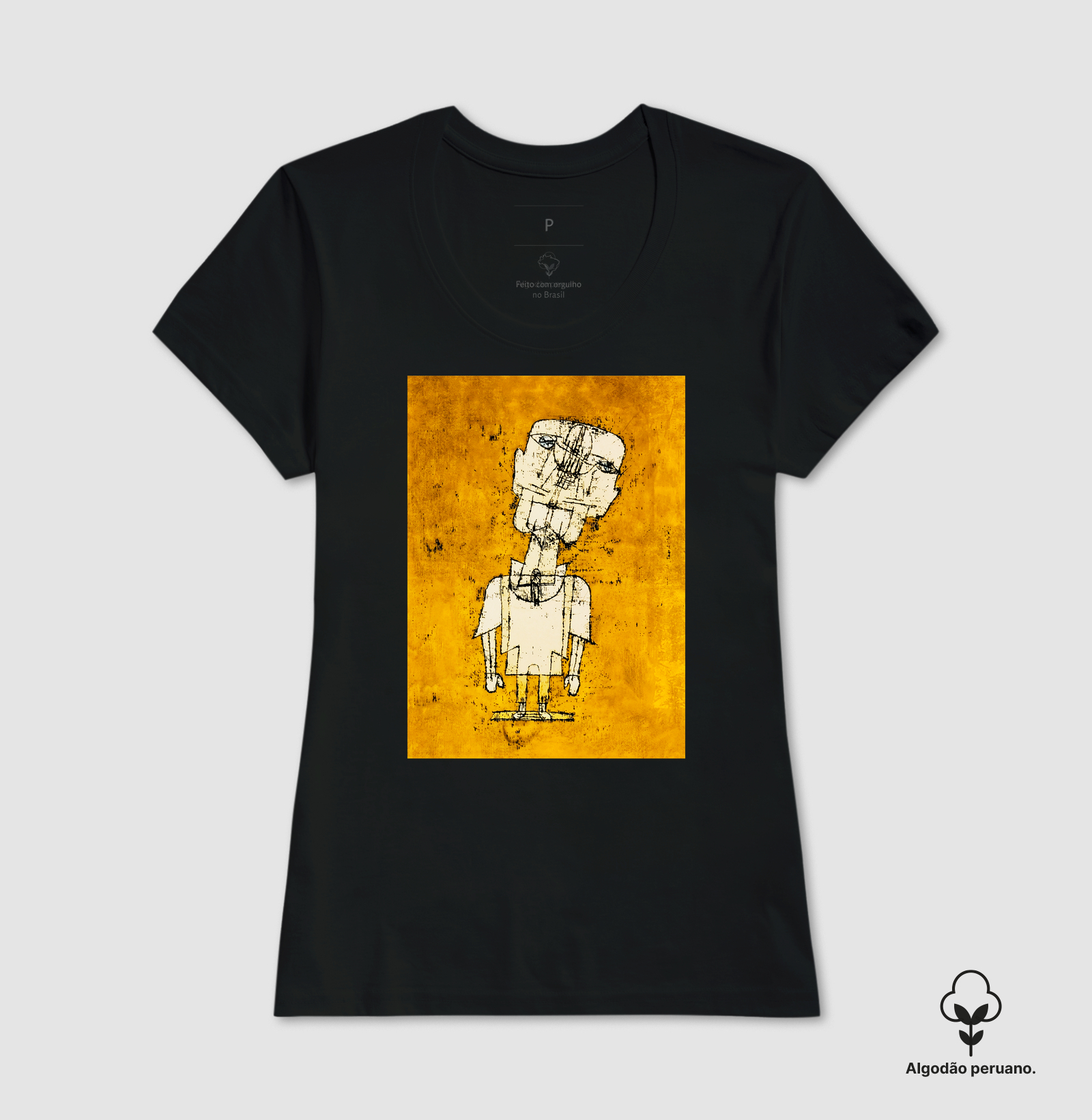 Camiseta Paul Klee Ghost of a Genius Algodão Peruano - Imagem 8