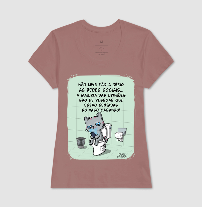 Camiseta Gato Sincero no Vaso - Imagem 17