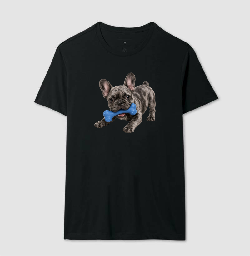 Bulldog (Buldogue) Francês Cinza - Desenho Animado - Imagem 2