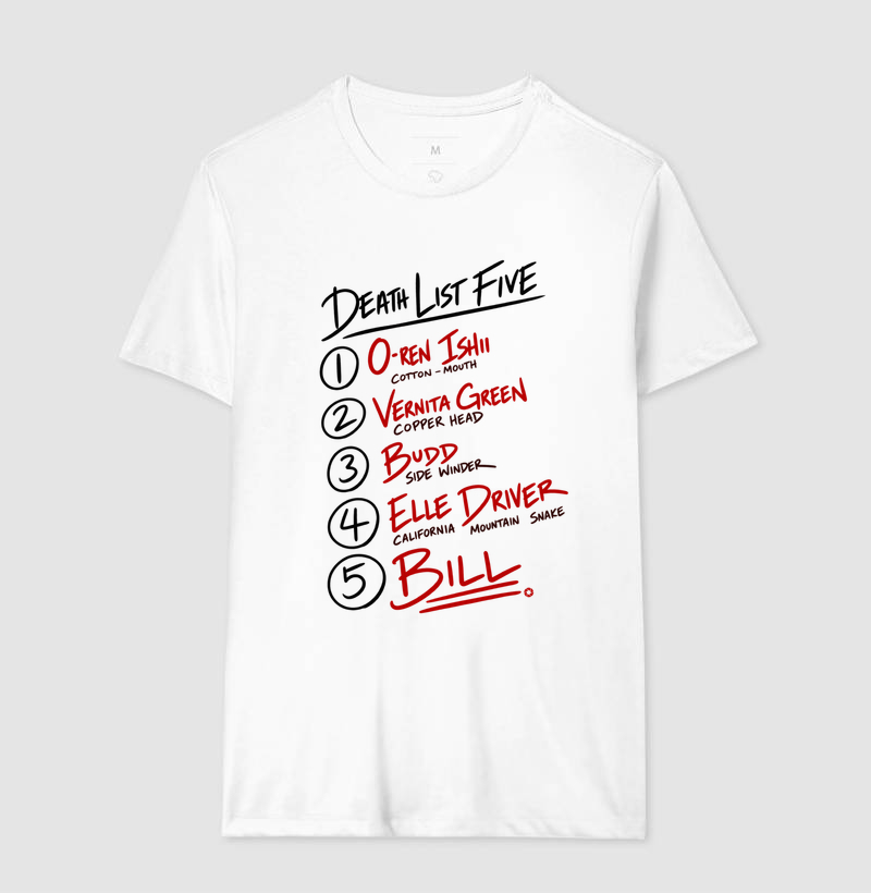 Camiseta Kill Bill – Death List Five - Imagem 2