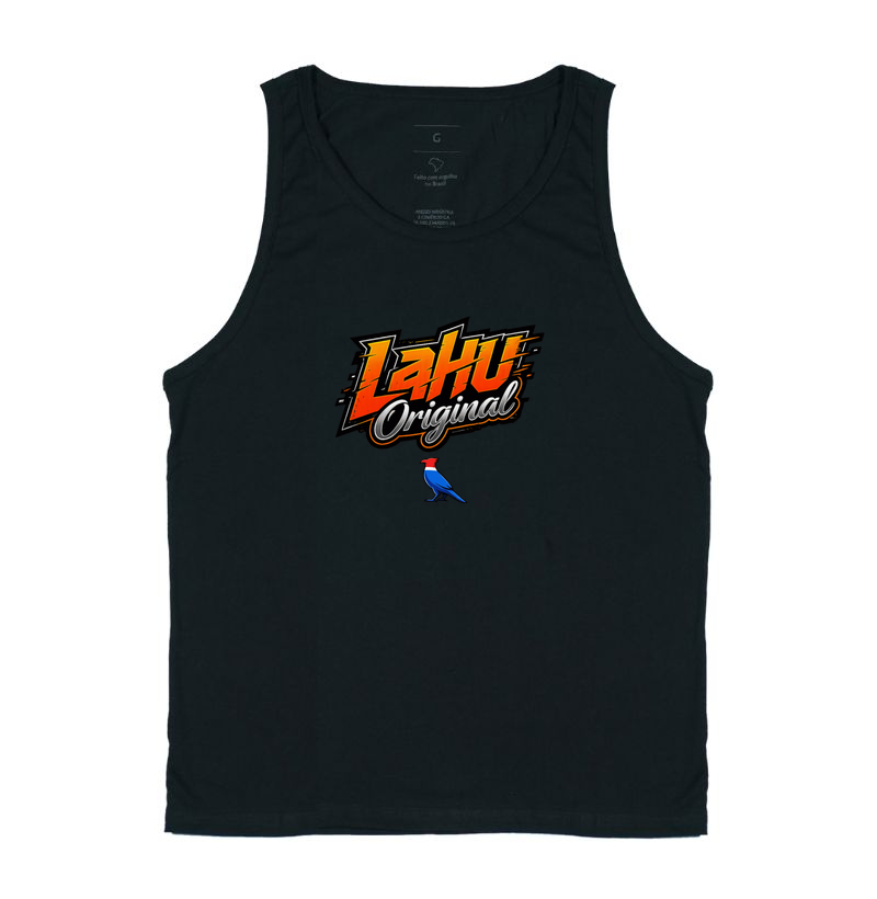  estilo moderno, minimalista e cheio de personalidade. Confeccionada em tecido leve e confortável, é perfeita para quem gosta de unir moda e autenticidade. A estampa Lahu dá aquele toque urbano e descolado, ideal para compor looks casuais e destacar sua identidade." - Imagem 3