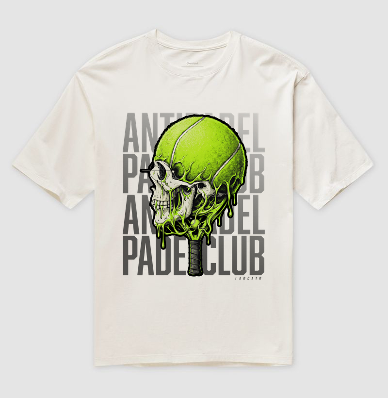 Camiseta Anti-Padel Caveira Prata - Imagem 4