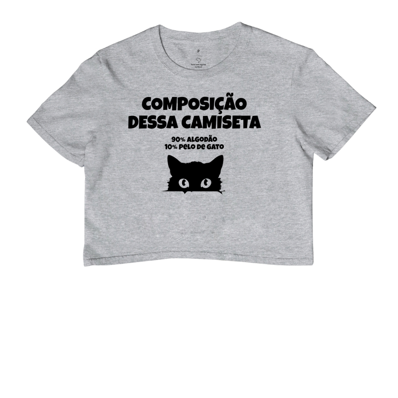 Composição dessa camiseta: 90% algodão 10% pelo de gato - Imagem 6
