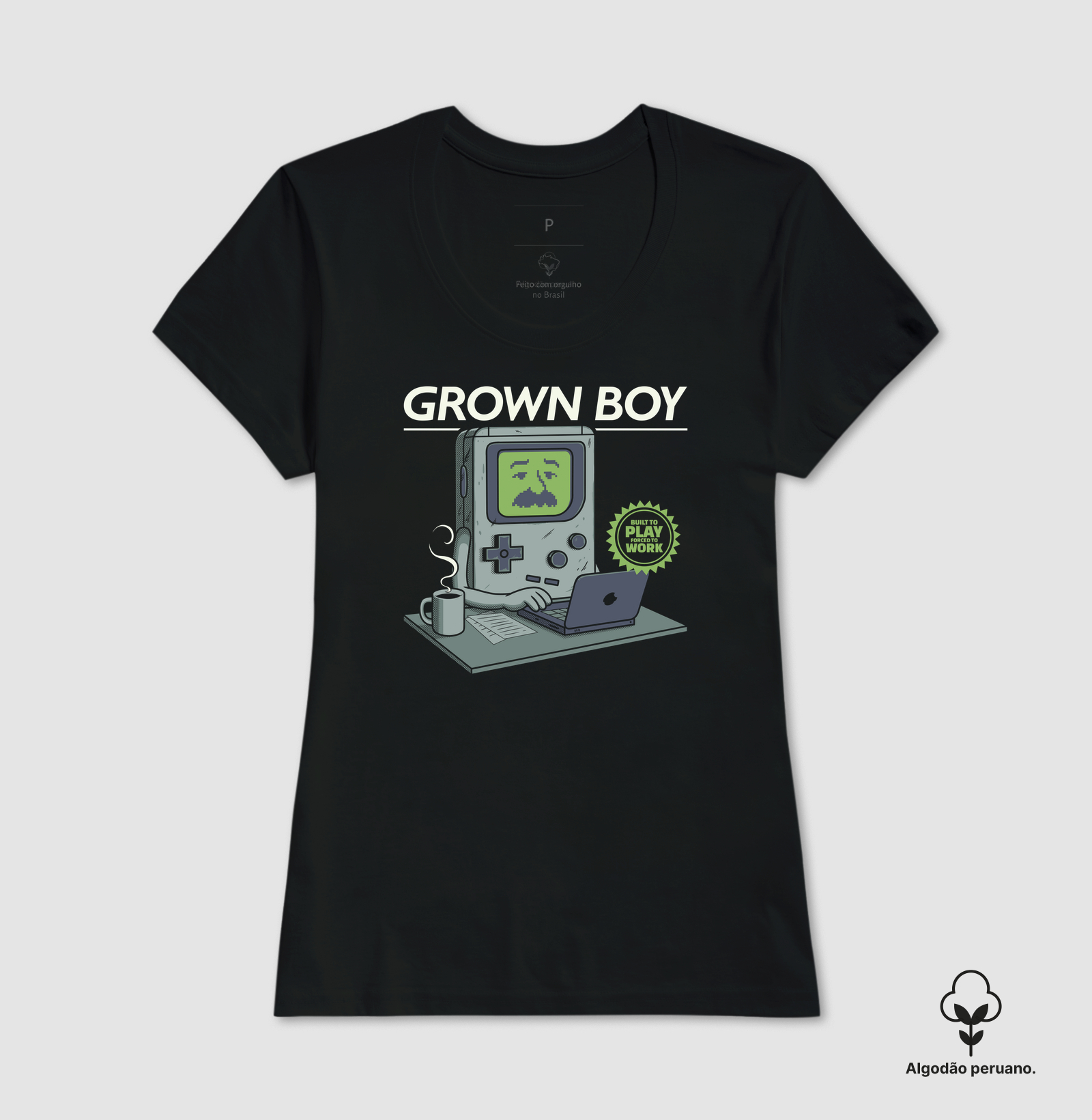Camiseta Algodão Peruano Grown Boy - Imagem 3
