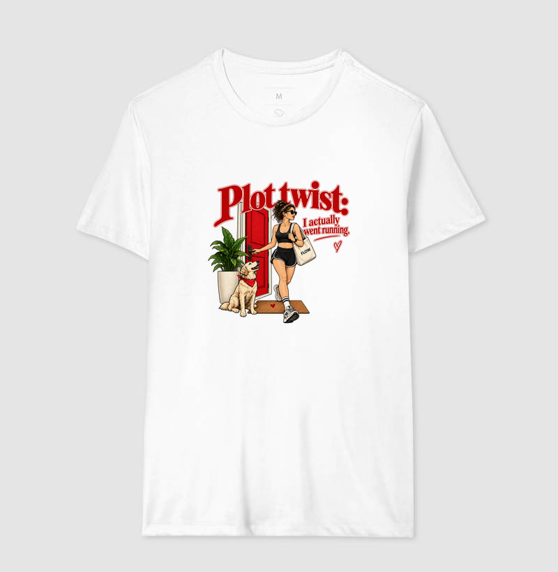 Camiseta Corrida - Plot Twist: I Actually Went Running - Imagem 4