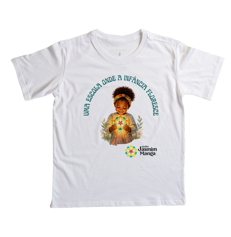 Camiseta Jasmim Manga Infantil - Imagem 4