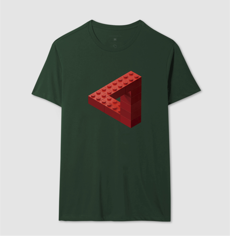 Camiseta Ilusão de Blocos - Imagem 12