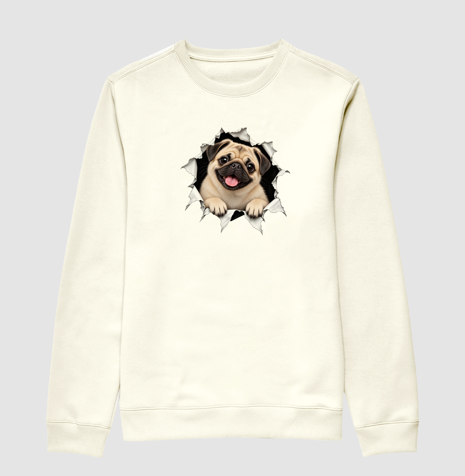 Pug Saindo da Camiseta - Imagem 2