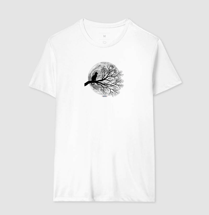 Camiseta Gato na Lua Cheia. - Imagem 7