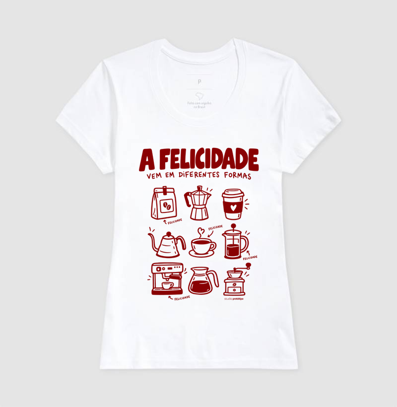 Camiseta A Felicidade Vem em Diferentes Formas - Imagem 5