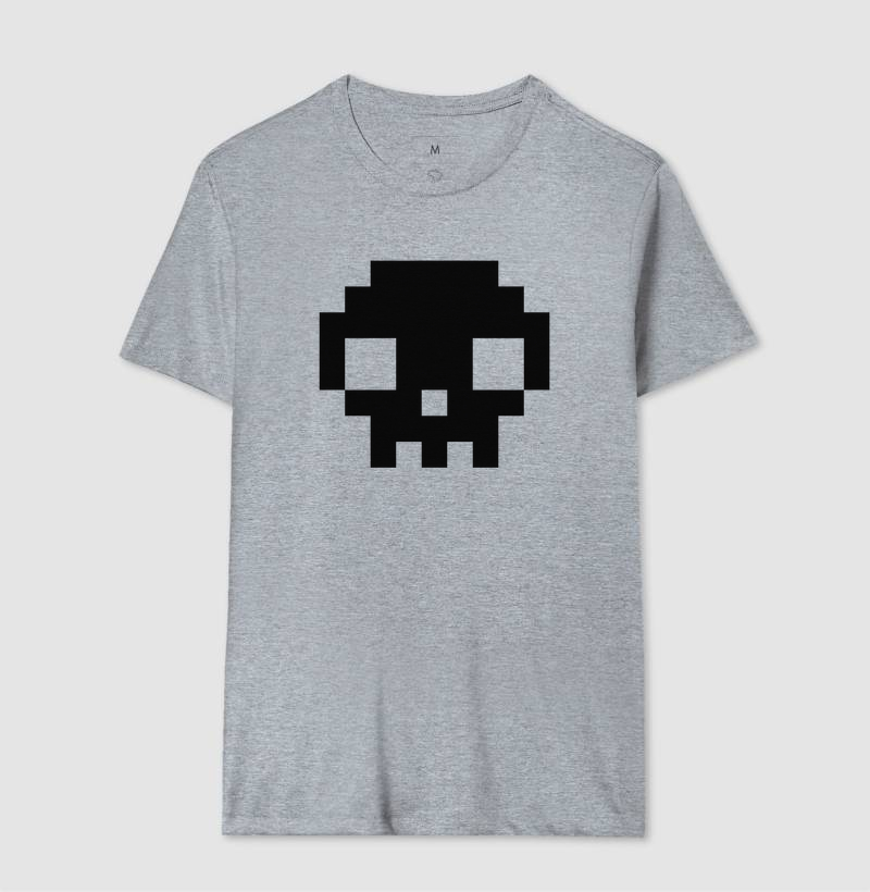 Camiseta Pixel Caveira - Imagem 8