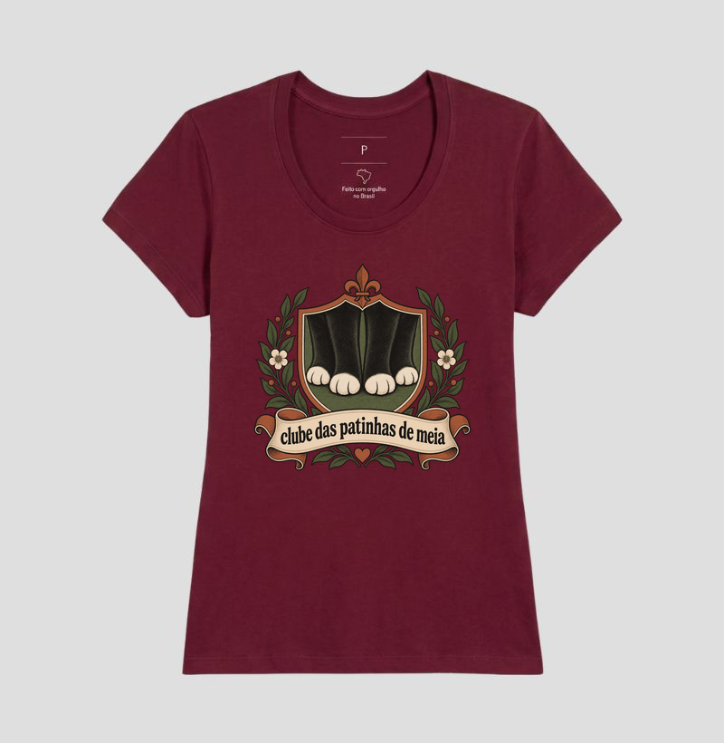 Camiseta Gato Preto "clube das patinhas de meia" | Pelo & Pano - Imagem 19
