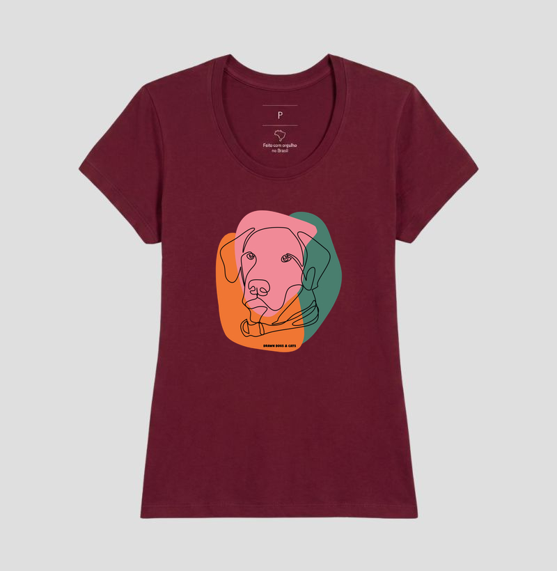 Cachorro de linhas e fundo rosa, verde e laranja - Imagem 20