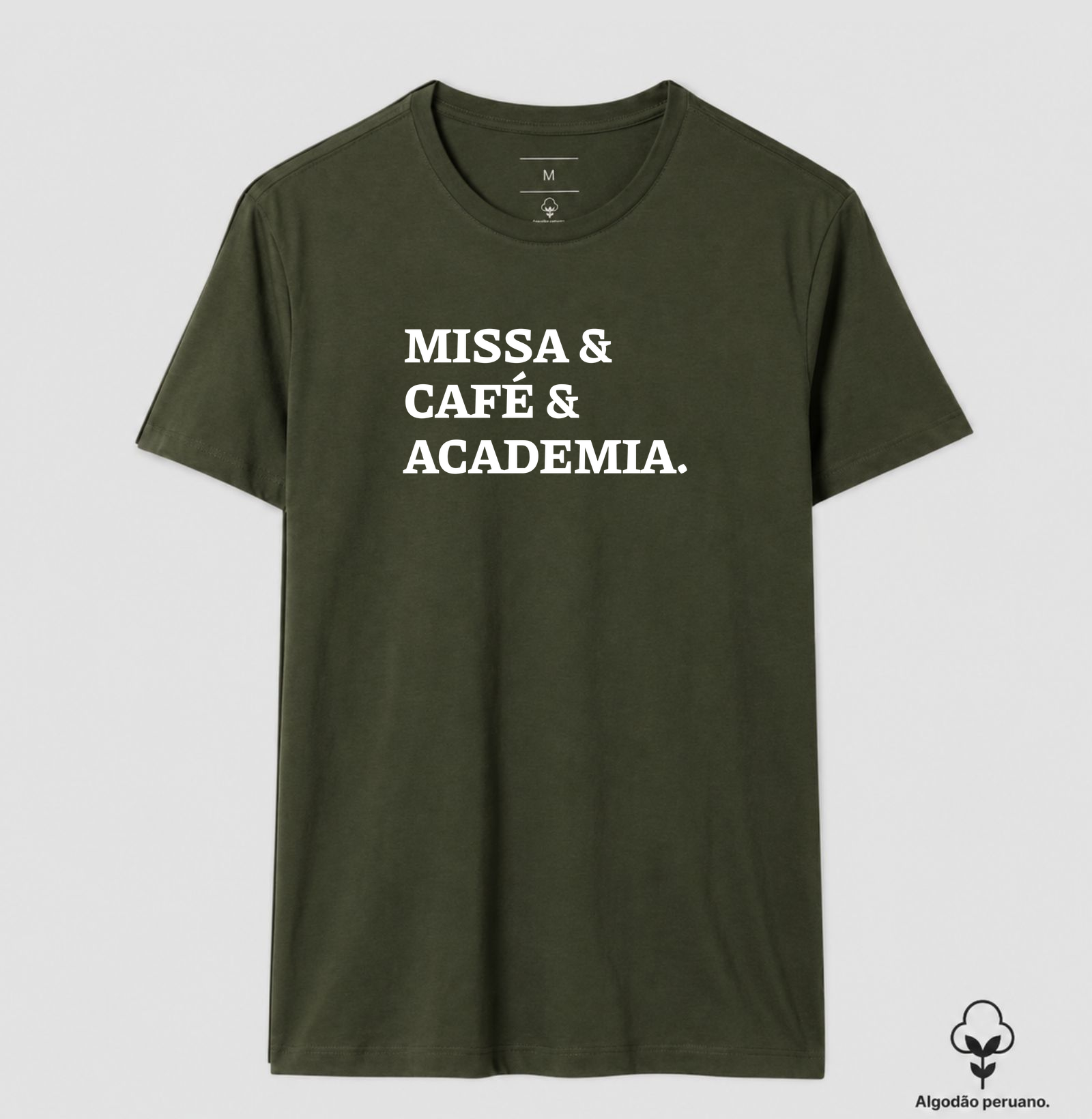 Missa & Café & Academia - Frase - Algodão Peruano - Imagem 8