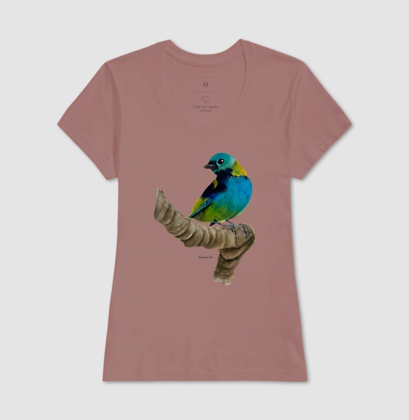 Camiseta Saíra-Sete-Cores – Aves do Brasil - Imagem 15