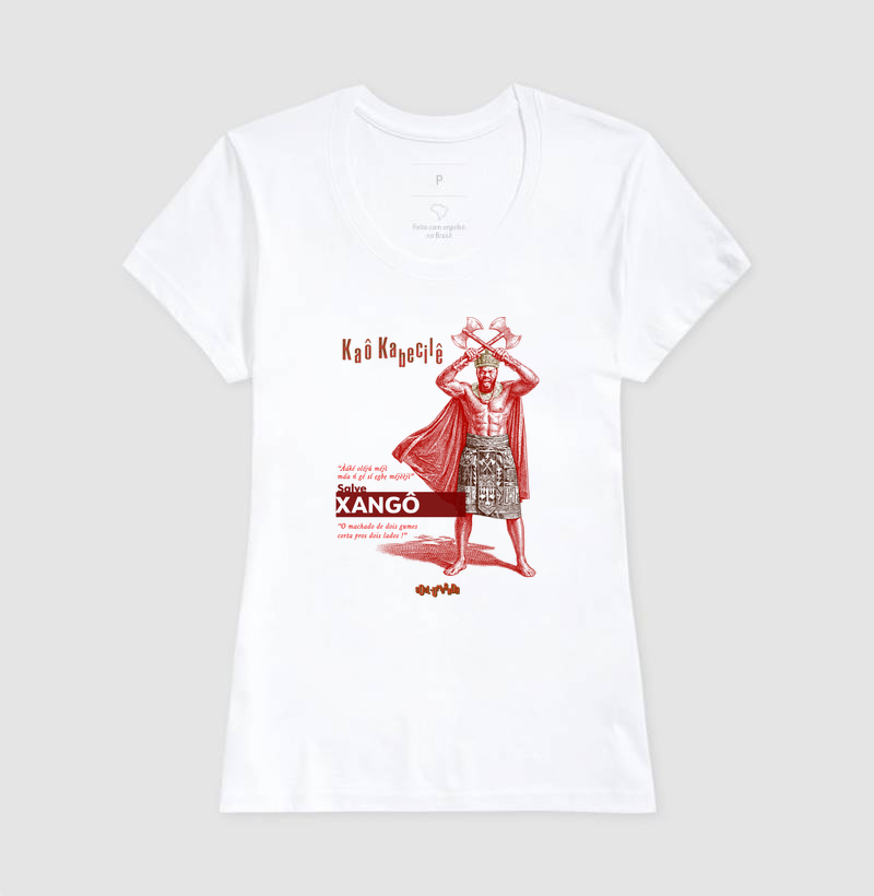 camiseta XANGÔ iorubá feminina - Imagem 2