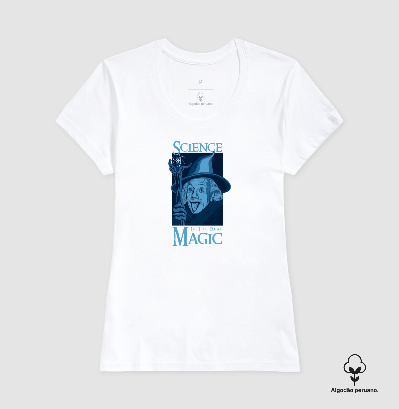 Camiseta Algodão Peruano Ciência é Mágica - Imagem 3