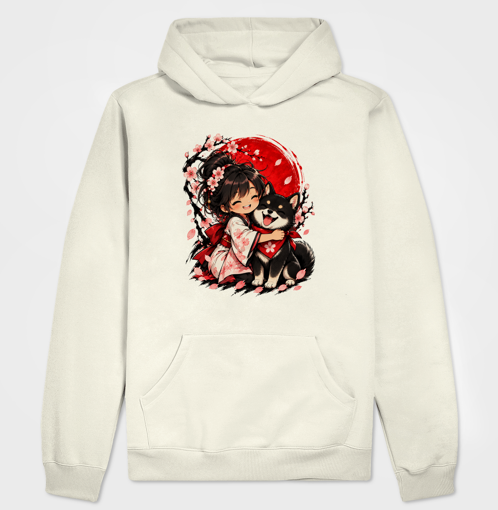 Sakura & Shiba — Amizade que Floresce (Preto) - Imagem 3