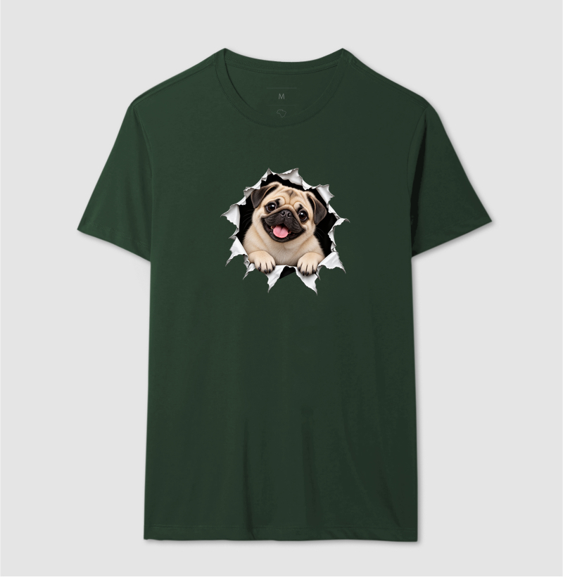 Pug Saindo da Camiseta - Imagem 12