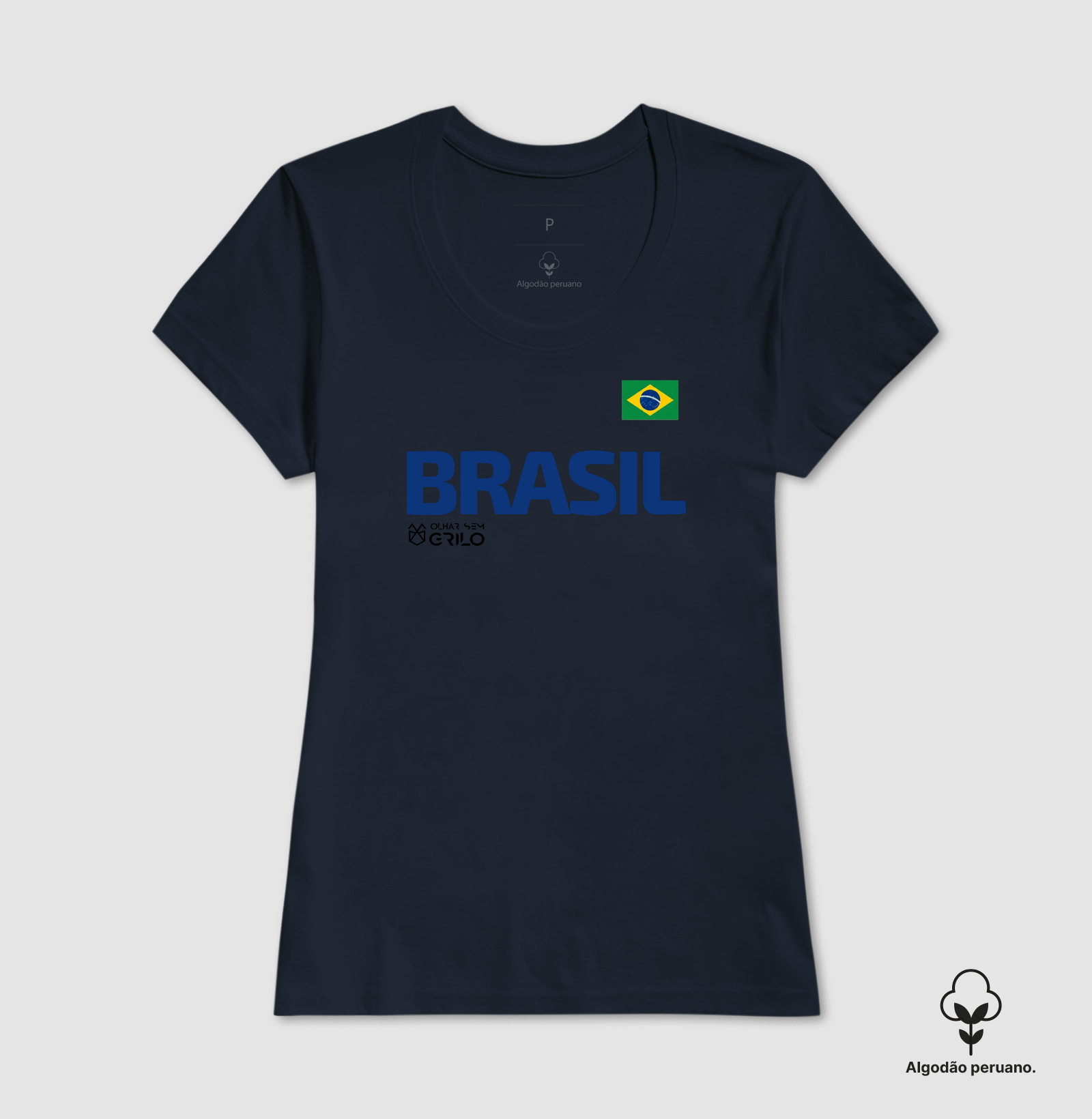 Camiseta Algodão Peruano - Brasil - Imagem 3