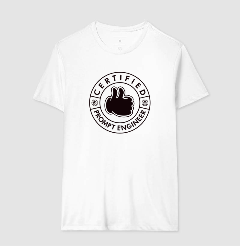 Camiseta Engenheiro de Prompt Certificado - Imagem 4