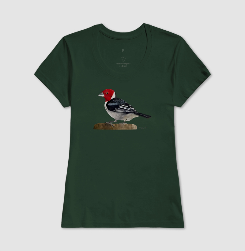 Camiseta Cardeal-do-Nordeste – Aves do Brasil - Imagem 14