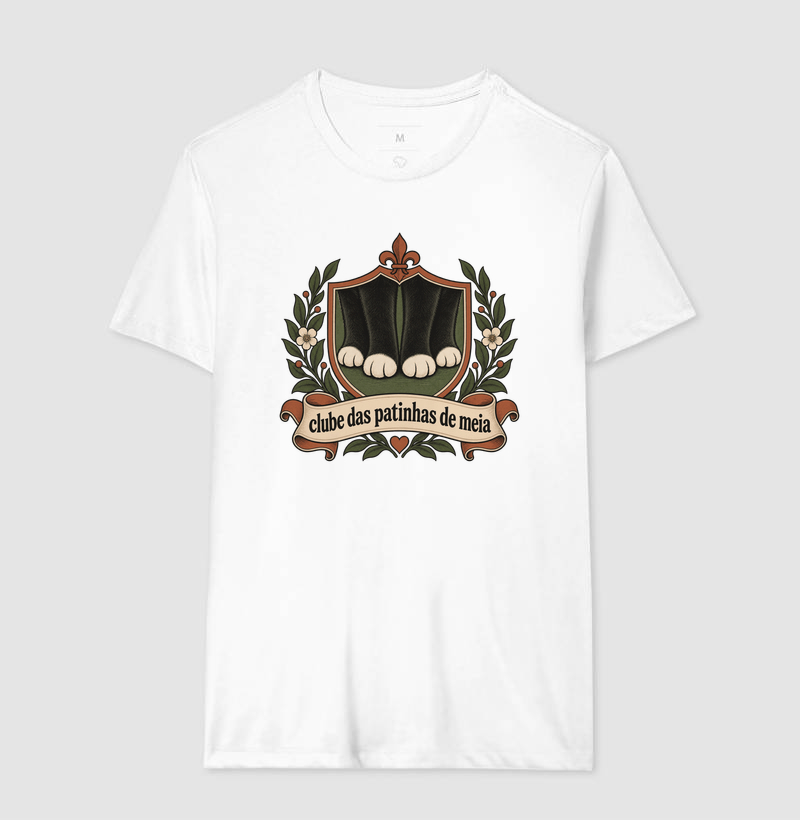 Camiseta Gato Preto "clube das patinhas de meia" | Pelo & Pano - Imagem 4