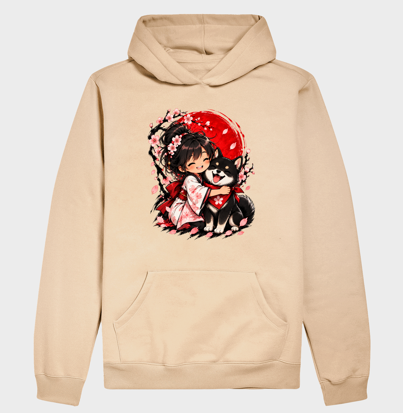 Sakura & Shiba — Amizade que Floresce (Preto) - Imagem 5