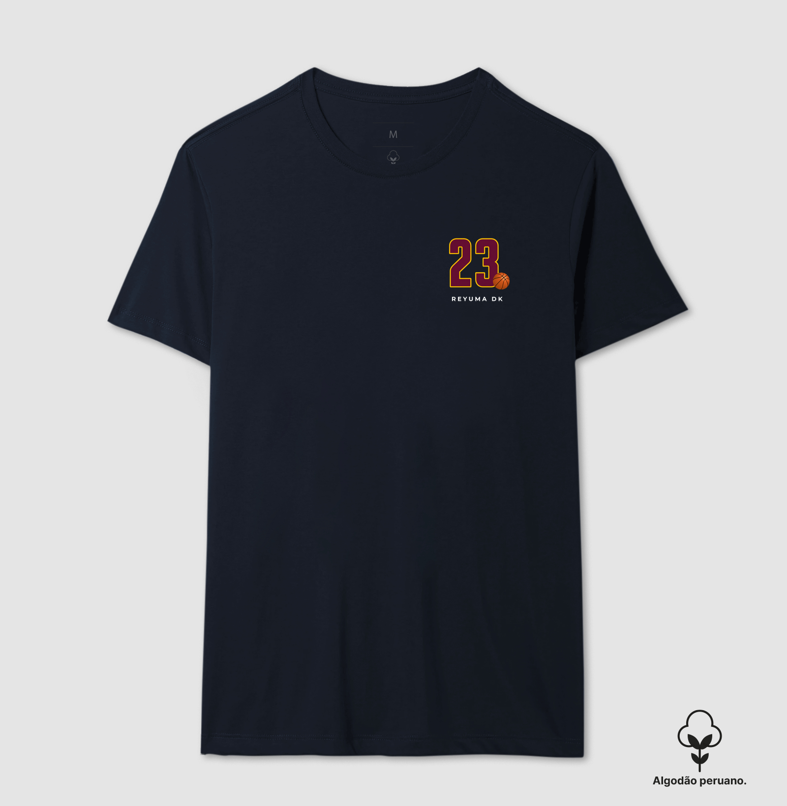 Camiseta Masculina de Algodão Peruano Basquete "23 papai LB" - Imagem 7