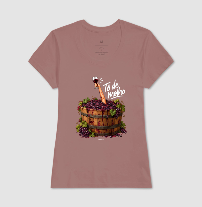 Camiseta Vinho - “Tô de Molho” – Humor & Wine Mood - Imagem 15