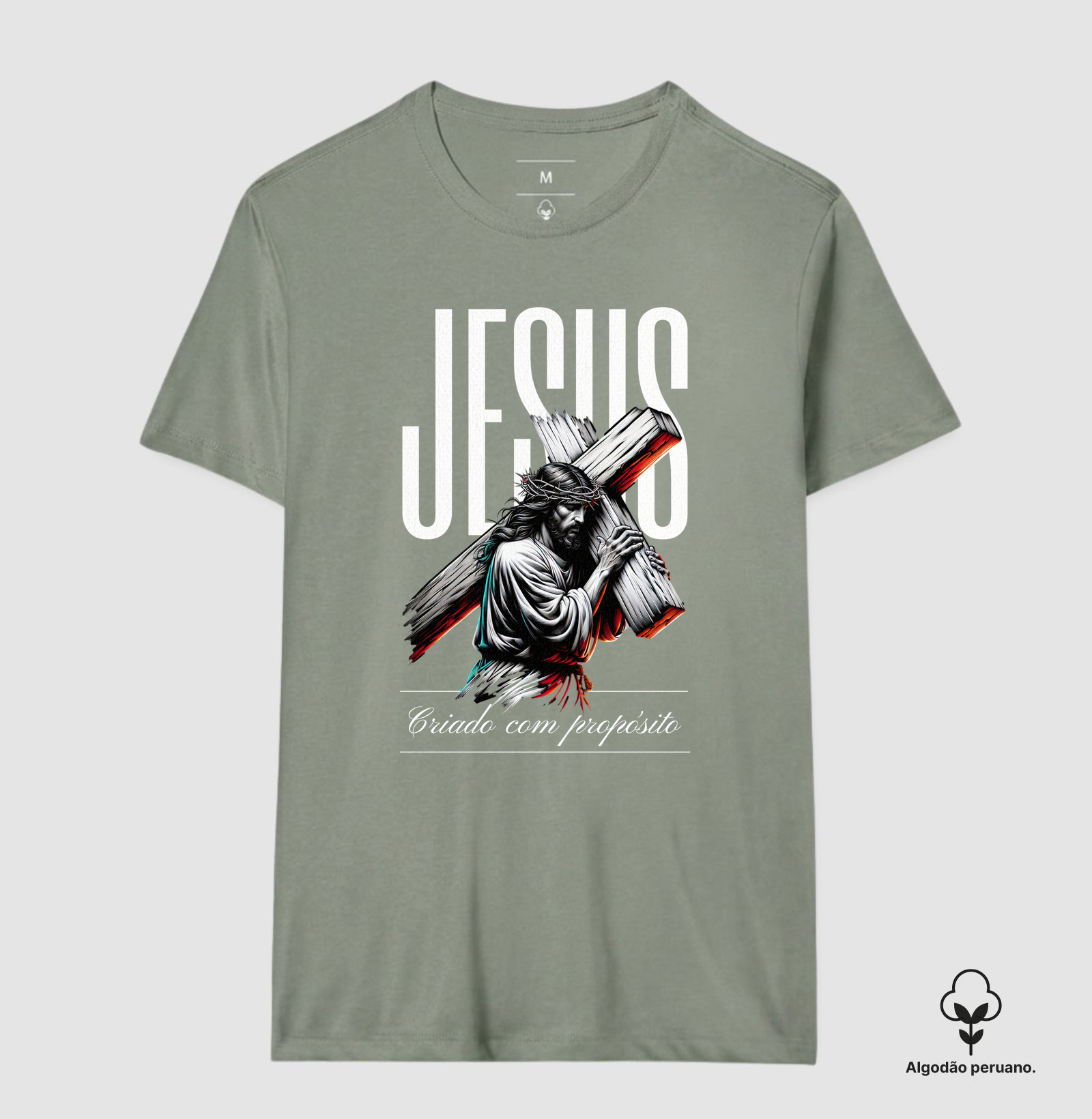 Camiseta Criado Com Propósito - Imagem 5