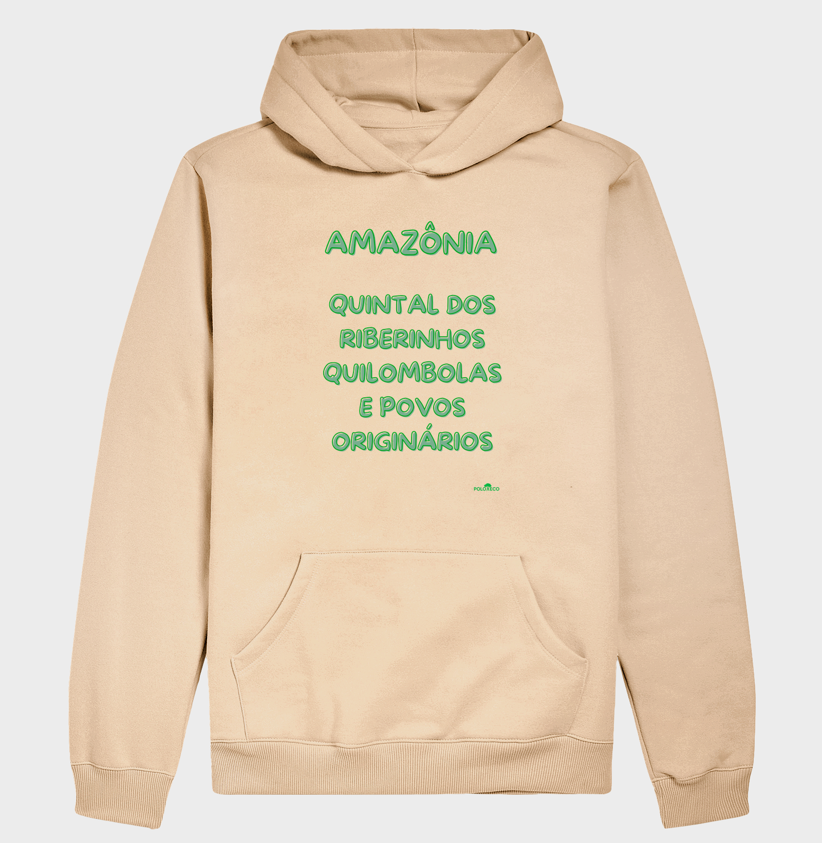 Hoodie Slim Amazônia quintal  dos Ribeirinhos, quilombolas e povos originários - Imagem 8