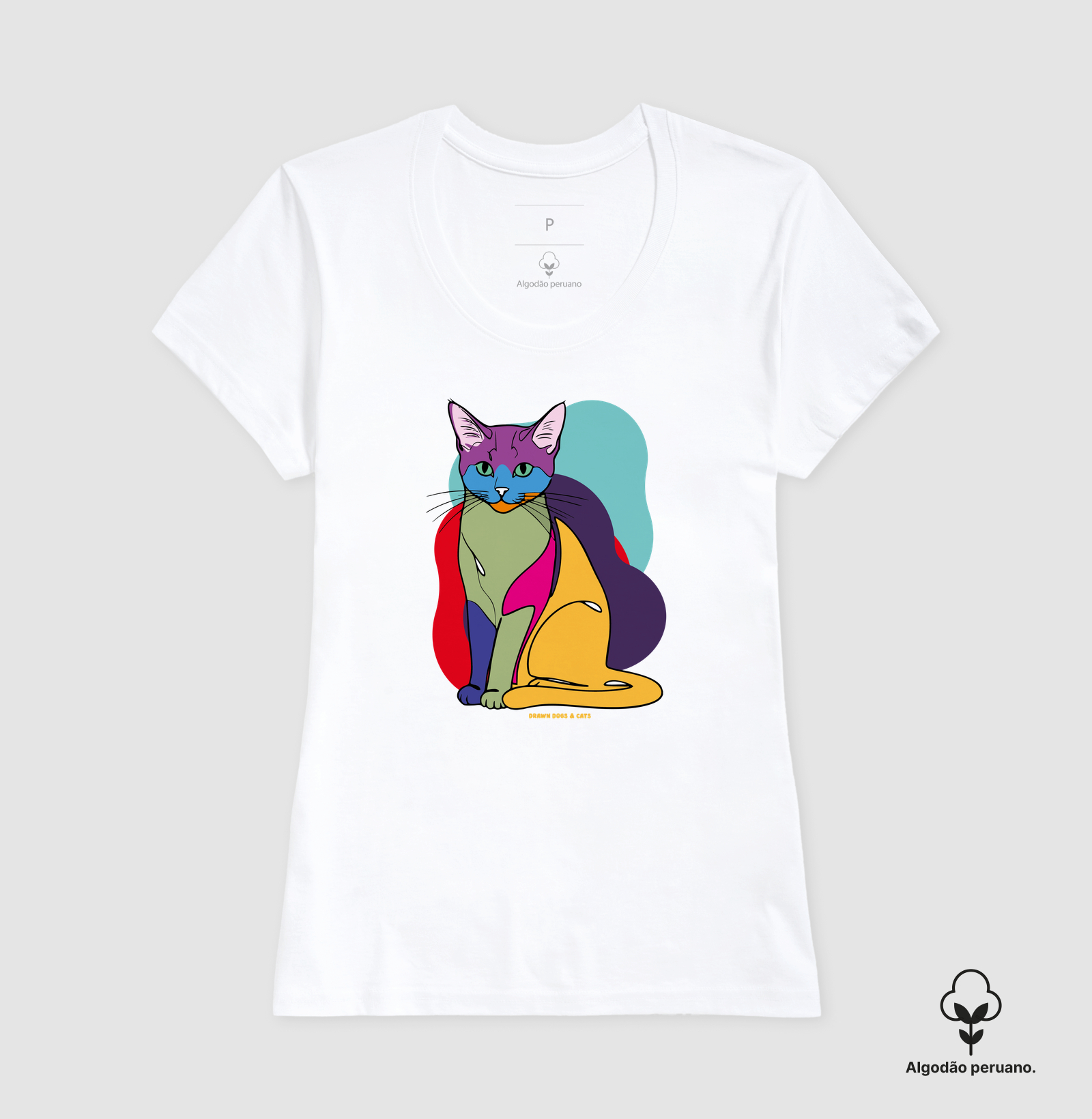 Gato e fundo coloridos - Imagem 8