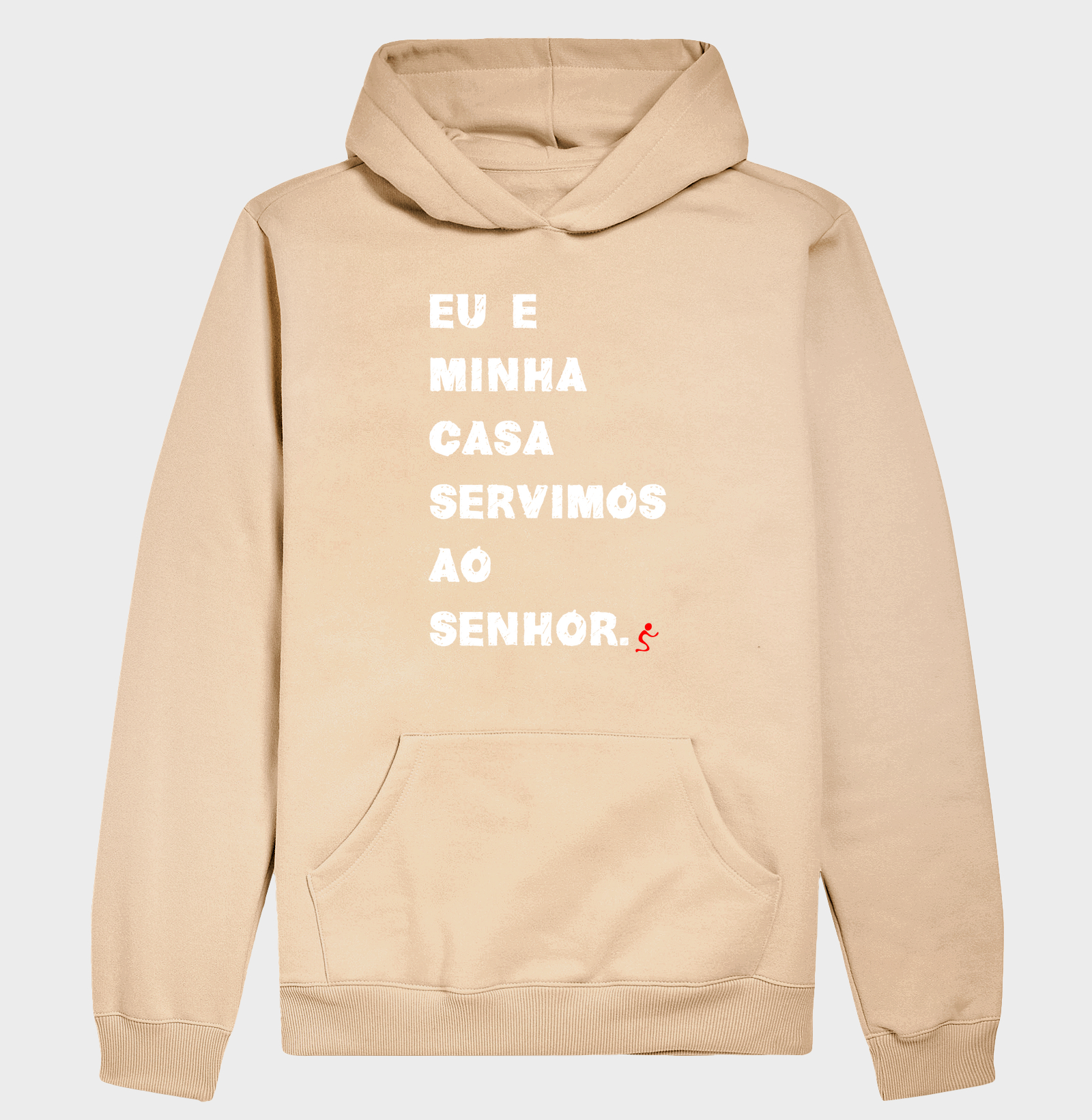 Hoodie Moletom Cristão Eu e Minha Casa Serviremos ao Senhor - Imagem 5