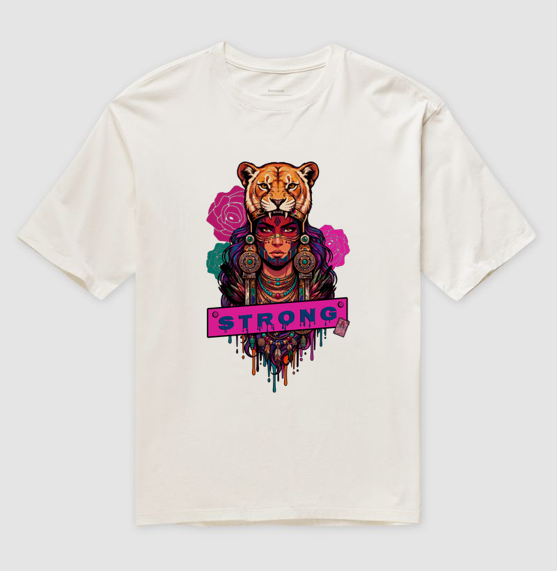 Camiseta Oversized Strong | Gizé — Aion Abstract - Imagem 2