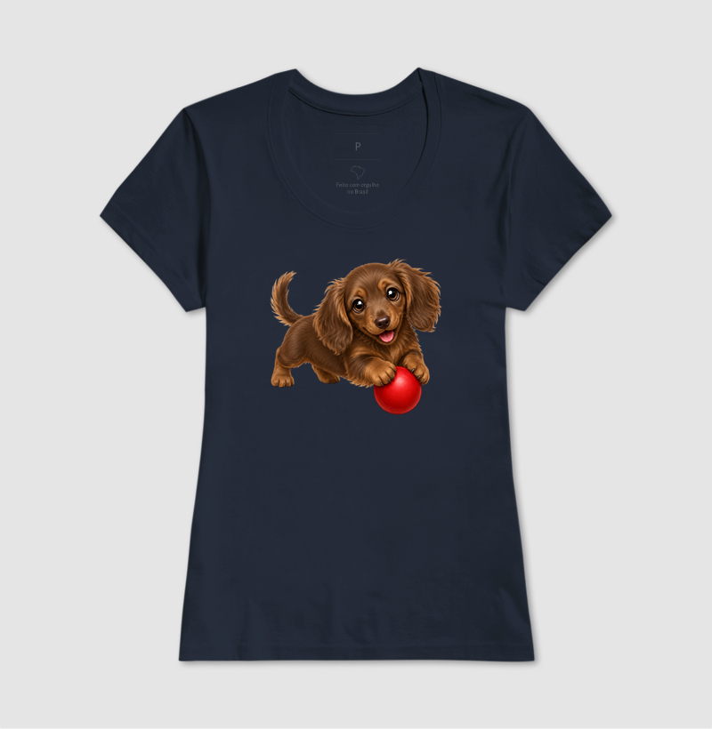 Dachshund Pelo Longo Marrom - Desenho Animado - Imagem 7