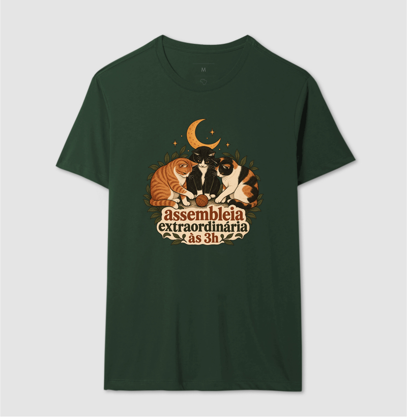 Camiseta Vários Gatos "assembleia extraordinária às 3h" | Pelo & Pano - Imagem 12