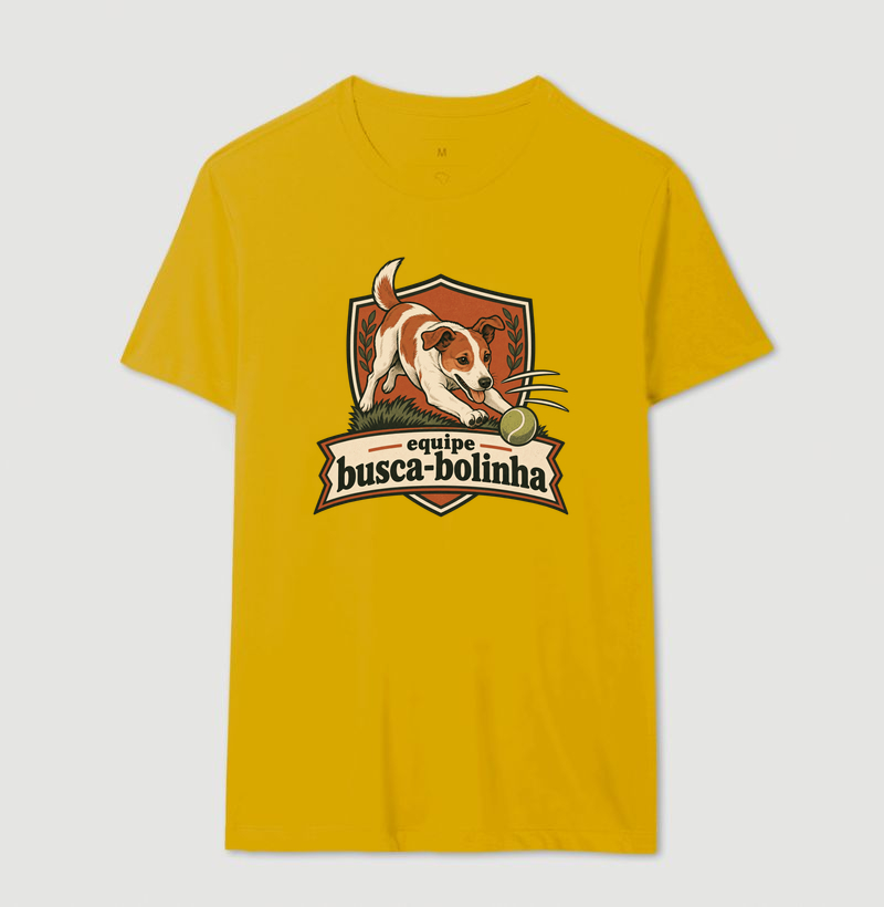 Camiseta Cachorro Bolinha "equipe busca-bolinha" | Pelo & Pano - Imagem 14