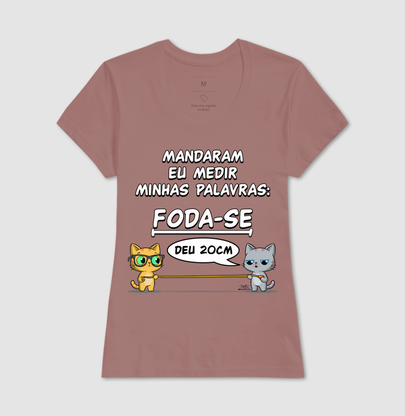 Camiseta Gato Sincero Medir Palavras - Imagem 17