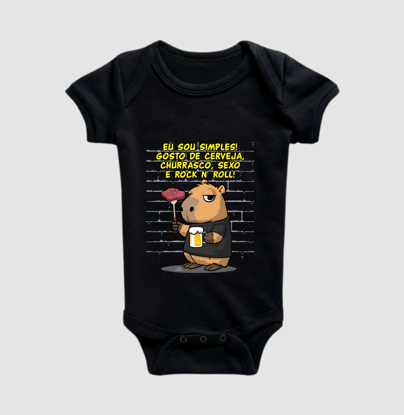 Camiseta Capivara rock simples - Imagem 2