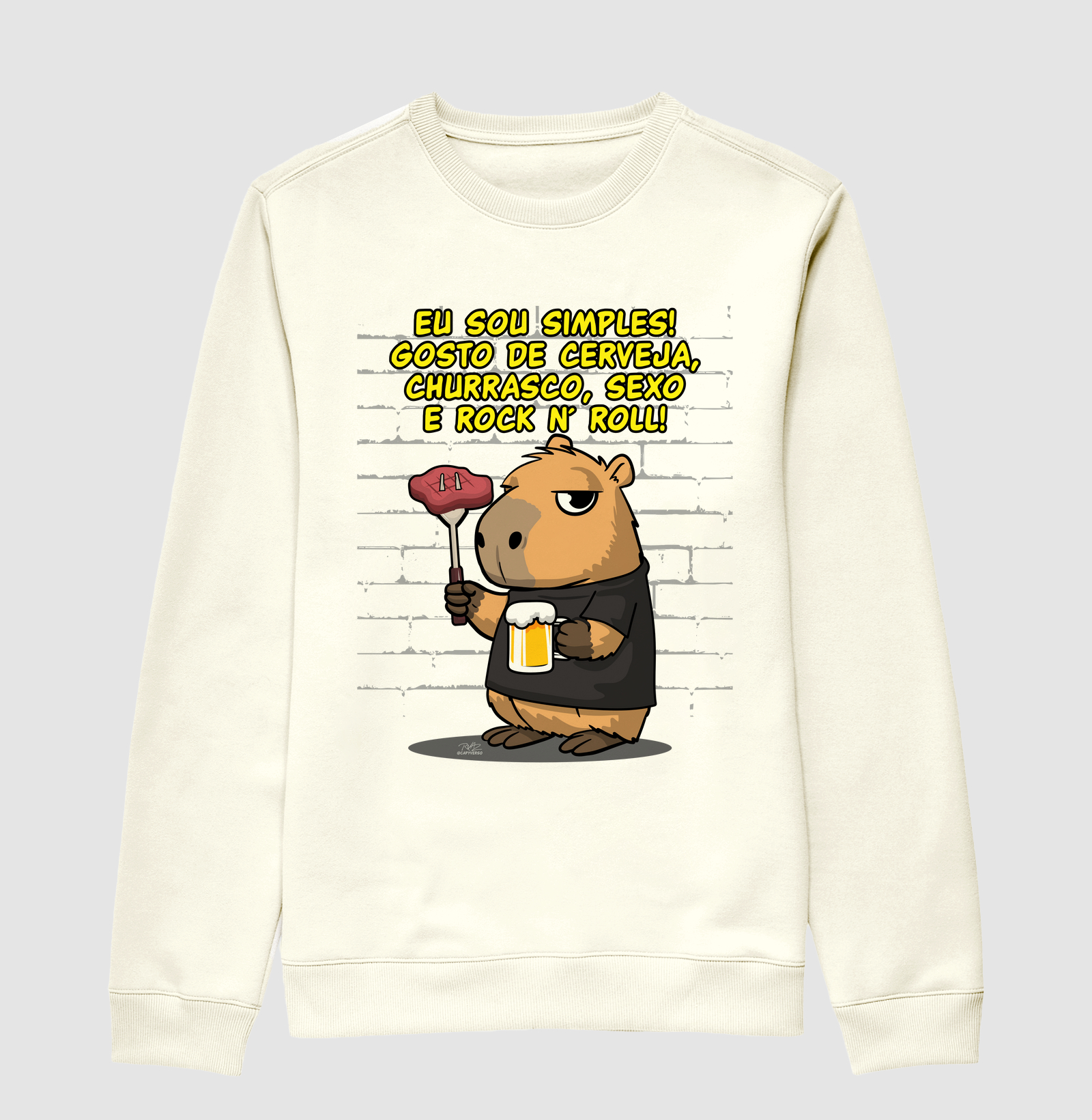 Camiseta Capivara rock simples - Imagem 2