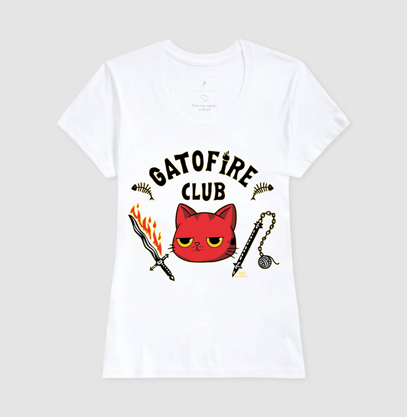 Camiseta Gato Sincero GatoFire Club - Imagem 5