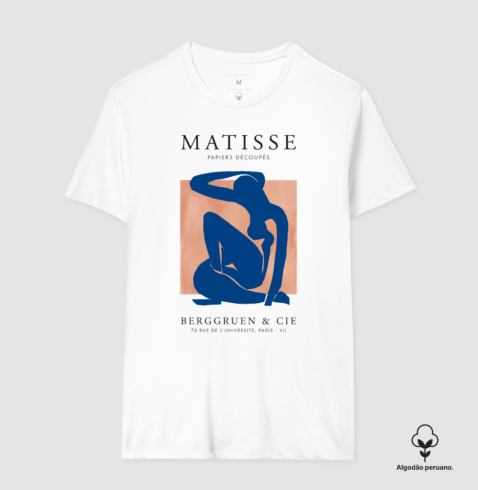 Camiseta Henri Matisse Nu Azul Berggruen Paris Algodão Premium Tanguis - Imagem 2