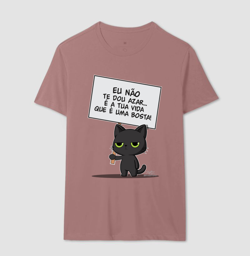 Camiseta Gato Sincero Azar - Imagem 16