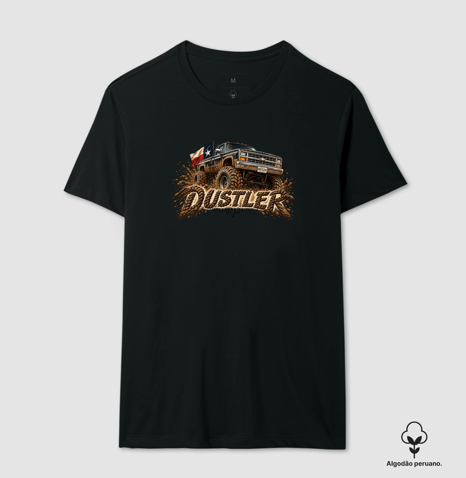Camiseta Country Masculina Dustler Mud Truck Texas 4x4 - Imagem 5