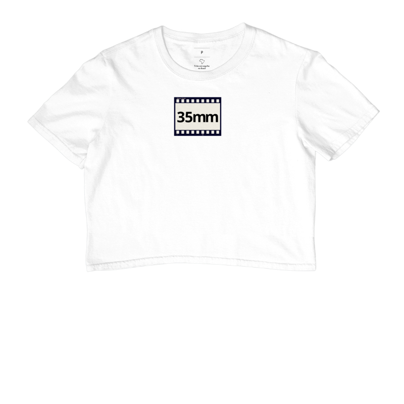 Camiseta feminina cropped filme 35mm - Imagem 3