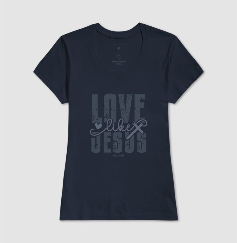Camiseta feminina Love like Jesus - Imagem 2
