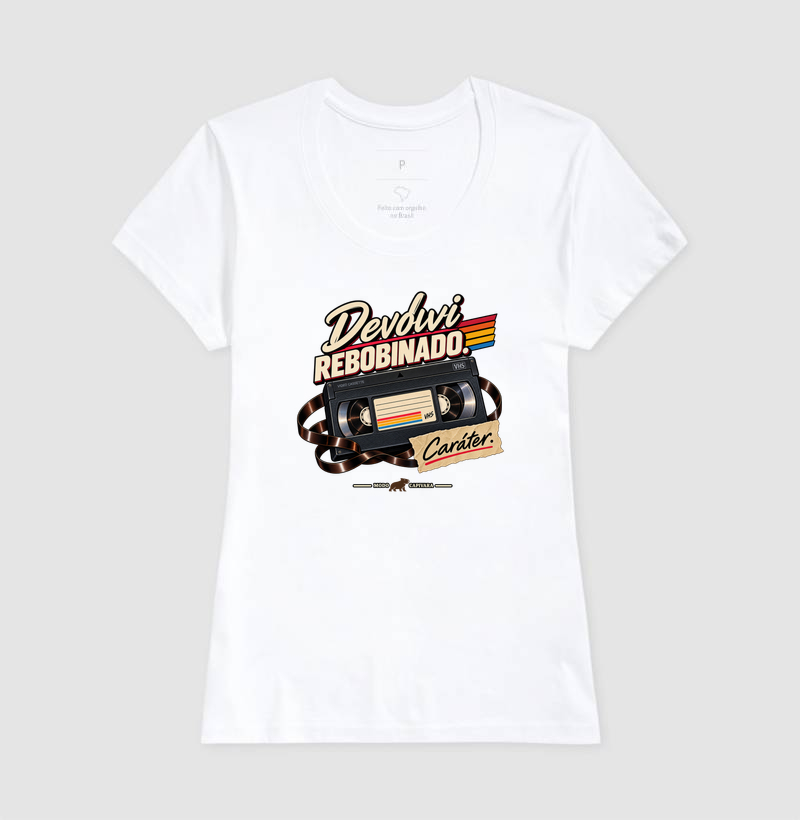 DEVOLVI REBOBINADO - Modo capivara - Camiseta - Imagem 7