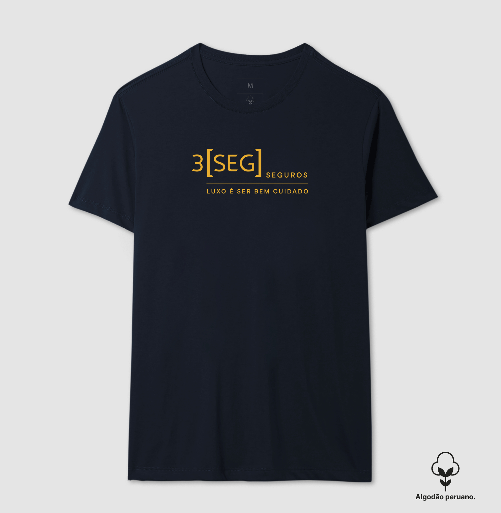 3SEG LUXO É SER BEM CUIDADO Camiseta Algodão Peruano - Imagem 7